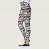 French Bulldog Winter Wonderland Christmas Joy Leggings (Links)