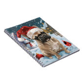 French Bulldog Winter Wonderland Christmas Joy Notizblock (Rechte Seite)