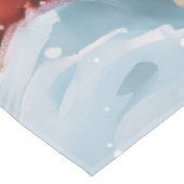 French Bulldog Winter Wonderland Christmas Joy Tischdecke (Schrägansicht)