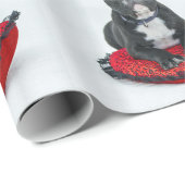 French Bulldog Wrapping Paper Geschenkpapier (Rolleneckpunkt)