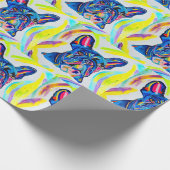 French Bulldog Wrapping Paper Geschenkpapier (Ecke)