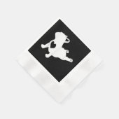 French Bulldog Yoga Liebe Herzstück Frenchie Worko Serviette (Ecke)