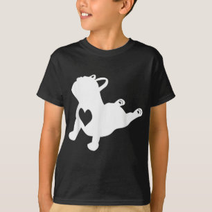 French Bulldog Yoga Liebe Herzstück Frenchie Worko T-Shirt