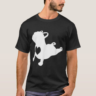 French Bulldog Yoga Pose Liebe Herzgeschenk T-Shirt