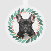 French Bulldog Zierwerk Personalisiert Lavender Gi Ornament (Vorderseite)