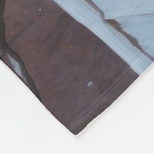 French Bulldogs Christmas Snow Holiday Fleecedecke (Ecke)