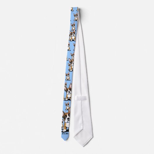 French Bulldogs Fun Neck Tie Krawatte (Rückseite)