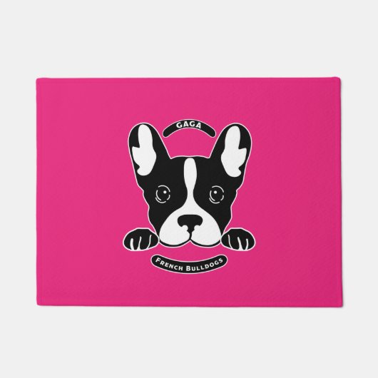 French Bulldogs - Funny Little Dog Gift Fußmatte (Vorderseite)