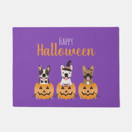 French Bulldogs Happy Halloween Fußmatte