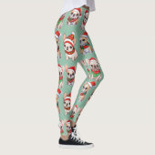 French Bulldogs Pastell Christmas Pattern Leggings (Rechts)