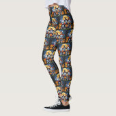 French Bulldogs Pumpkin Halloween Funny Funny Leggings (Links)
