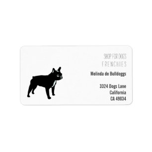 French Bulldogs Serie Cool Boy Adressaufkleber
