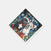 French Bulldogs Serviette (Ecke)