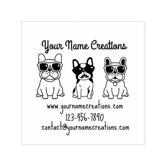 French Bulldogs-Sonnenbrille Permastempel (Design)