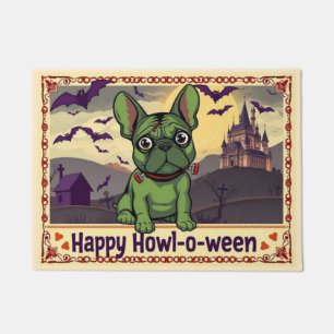 French Bulldogstein Frohes Heul-o-ween Fußmatte