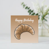 French Butter Croissant Karte (Stehend Vorderseite)