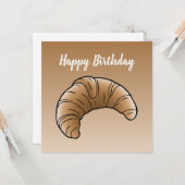 French Butter Croissant Karte (Vorderseite/Rückseite Beispiel)