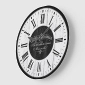French Café Classic Retro Große Wanduhr (Winkel)