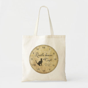 French Café Clock Tasche