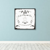 French Café Sign auf Leinwand (Insitu (Holzboden))