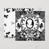 French Cameo ~ Einladungen (Vorne/Hinten)