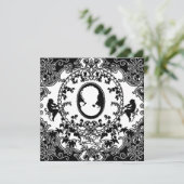 French Cameo ~ Einladungen (Stehend Vorderseite)