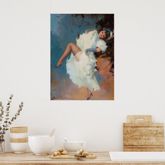 French Cancan Dancer Poster (Küche)