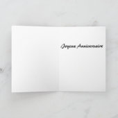 French Cat Birthday Card Karte (Innenseite)