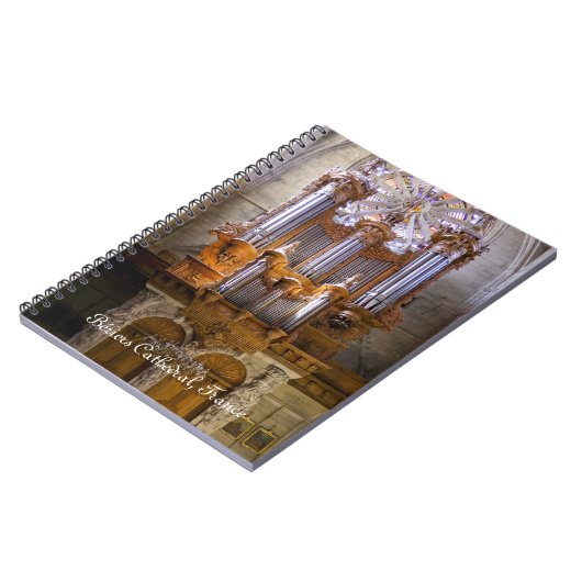 French cathedral organ notebook notizblock (Linke Seite)