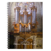 French cathedral organ notebook notizblock (Vorderseite)
