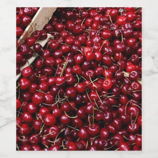 French Cherries Weinetikett (Einzelnes Label)