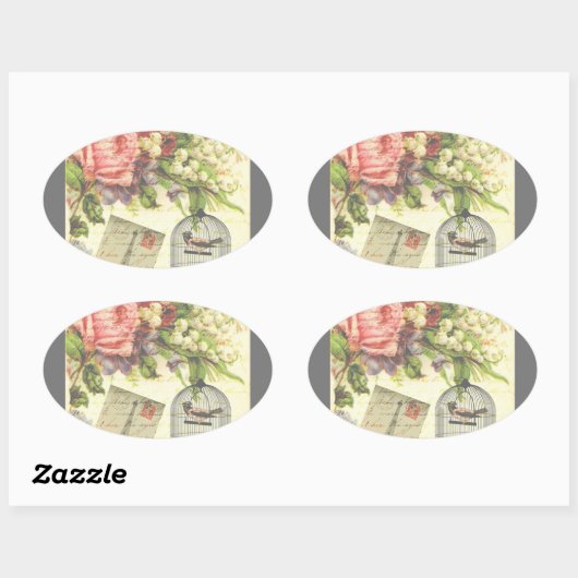 French Chic Vintag Paris Sticker (Blatt)