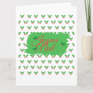 French Christmas Card Karte