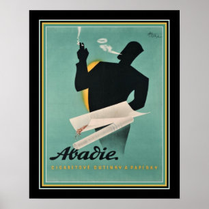 French Cigarette Paper Ad ca. 1930s Poster