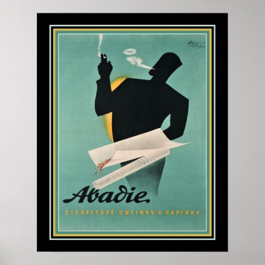French Cigarette Paper Ad ca. 1930s Poster (Vorne)