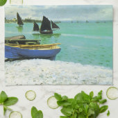 French Coastal Village American MoJo Küchentuch (Gefaltet)