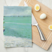 French Coastal Village American MoJo Küchentuch (Viertel Falte)