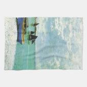 French Coastal Village American MoJo Küchentuch (Horizontal)