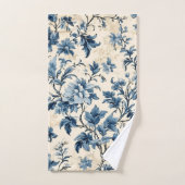 French Country Blue Toile Badhandtuch Set (Handtuch)