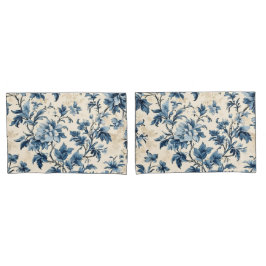 French Country Blue Toile Kissenbezug