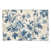 French Country Blue Toile Kissenbezug (Vorderseite-Links)