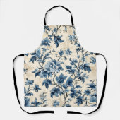 French Country Blue Toile Schürze (Vorderseite)