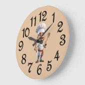 French Country Chief Acrylic Wall Clock Große Wanduhr (Winkel)
