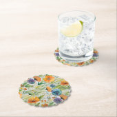 French Country Decor Watercolor Wildflowers Untersetzer (Vor Ort)