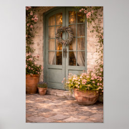 French Country Door Wall Art Poster