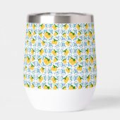 French Country Lemon Blue Tile Pattern (Rückseite)
