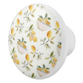 French Country Lemon Pattern Ceramic Pull Keramikknauf (Rechts)