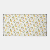 French Country Lemon Pattern Desk Mat Schreibtischunterlage (Vorderseite)