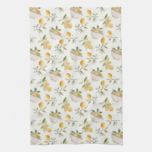 French Country Lemon Pattern Geschirrtuch (Vertikal)