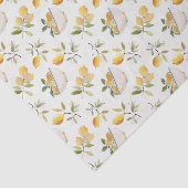 French Country Lemon Pattern Tissue Paper Seidenpapier (Ausschnitt)